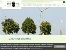 Tablet Screenshot of naturschutzfonds.de